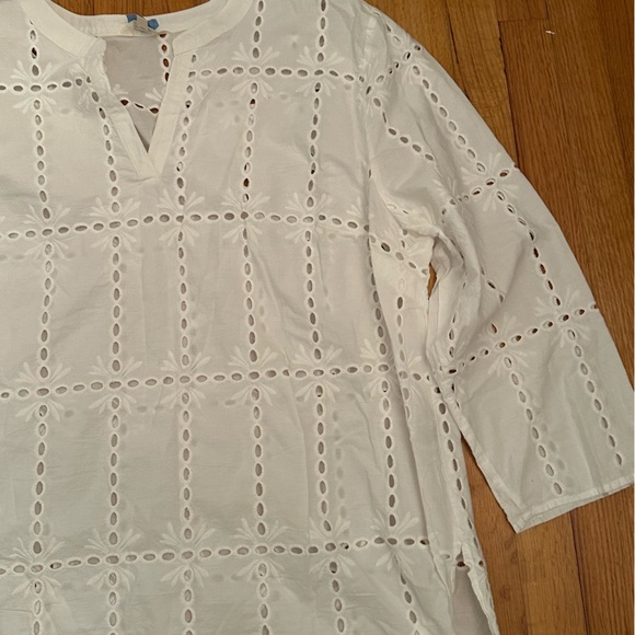 ADIVA Eyelet White SHIRT SIZE 3X (z) - Picture 7 of 16